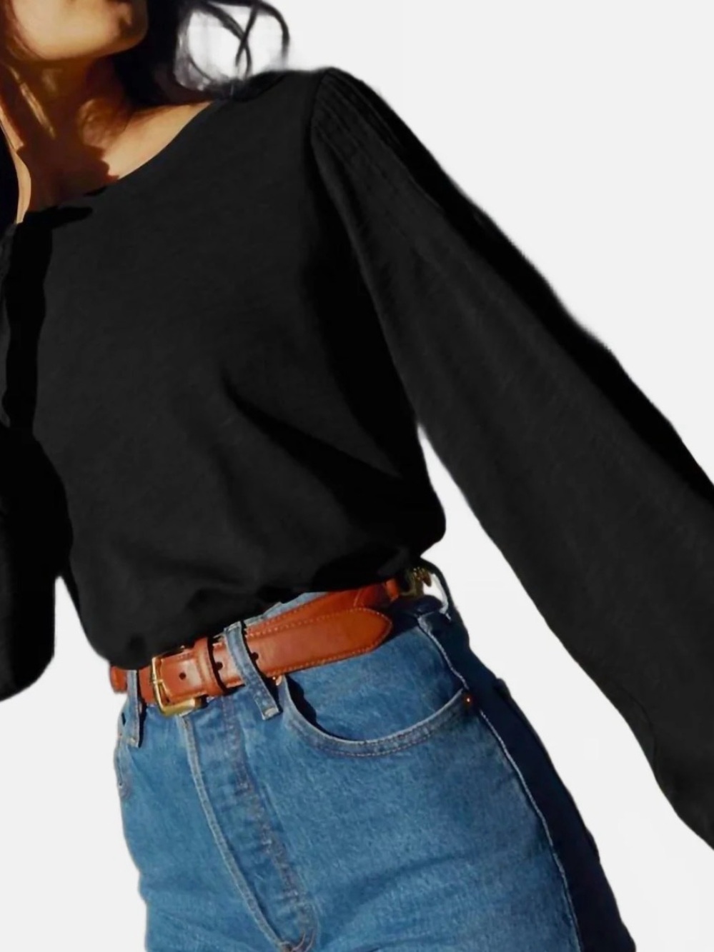 Nation LTD puff sleeve long sleeve